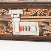 ADBGA300 American Darling Western Hand Tooled Leather Jewelry Case