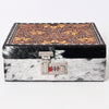 ADBGA300 American Darling Western Hand Tooled Leather Hair-On Cowhide Jewelry Case