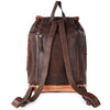 ADBGM275 Western Leather Backpack - Braided Trim, Fringe & Buckle Closure