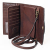 ADBGA381 American Darling Handcrafted Sunflower Tooled Leather Barrel Crossbody