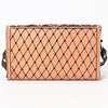 ADBGA382 American Darling Hand Tooled Floral Carved Genuine Leather Small Cross body Bag