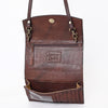 ADBGA382 American Darling Hand Tooled Floral Carved Genuine Leather Small Cross body Bag