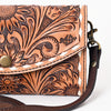 ADBGA383 American Darling Buck Stitched Hand Tooled Genuine Leather Small Cross body Bag