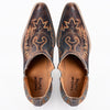 ADFT168 Boot stitched Genuine Western Leather Ankle Boot
