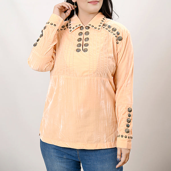 LC-ADSH032 Fabric Women Shirt Dress Tunic Ladies Girl Top