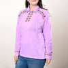 LC-ADSH034 Fabric Women Shirt Dress Tunic Ladies Girl Top