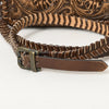 ADBGZ751 Hand Tooled Leather Crossbody Bag - Western Floral Whipstitch Sling