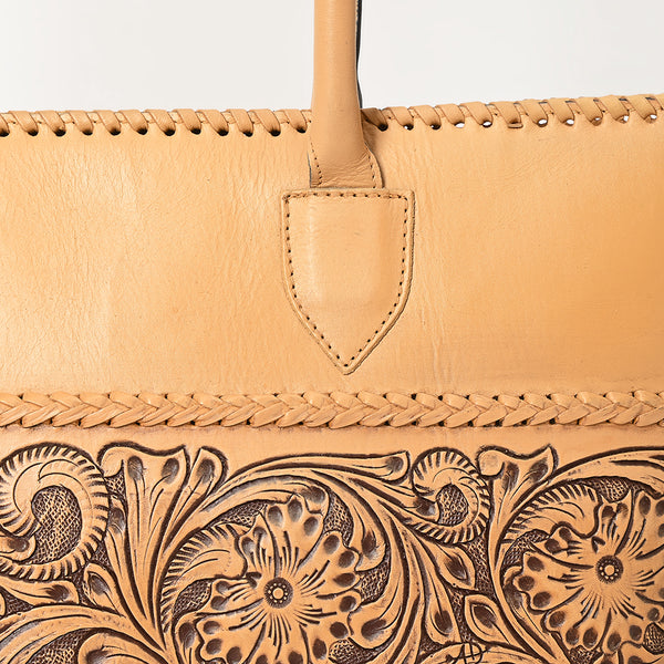 LC-ADBGZ756A Tote Hand Tooled Genuine Western Leather Women Bag