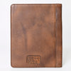 ADBG1184 American Darling Hand Tooled Leather Portfolio Bag -Floral Carved Tablet Sleeve