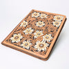 ADBG1185 American Darling Floral Tooled Leather Portfolio Bag -Western Tablet Sleeve