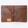ADBG1185 American Darling Floral Tooled Leather Portfolio Bag -Western Tablet Sleeve