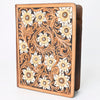 ADBG1185 American Darling Floral Tooled Leather Portfolio Bag -Western Tablet Sleeve