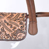 ADBG1186 American Darling Floral Tooled Leather Clear Bag -Western Stadium Tote