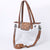 ADBG1186 American Darling Floral Tooled Leather Clear Bag -Western Stadium Tote