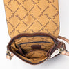 ADBGA392 American Darling Hair-On Cowhide Hand Tooled Genuine Leather Messenger Bag