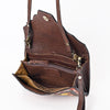 ADBGA393 American Darling Hand Tooled Floral Carved Genuine Leather Small Cross body Bag