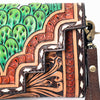 ADBGA393 American Darling Hand Tooled Floral Carved Genuine Leather Small Cross body Bag