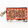 ADBGA394 American Darling Hair-On Cowhide Hand Tooled Genuine Leather Coin Purse