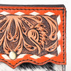 ADBGA394 American Darling Hair-On Cowhide Hand Tooled Genuine Leather Coin Purse
