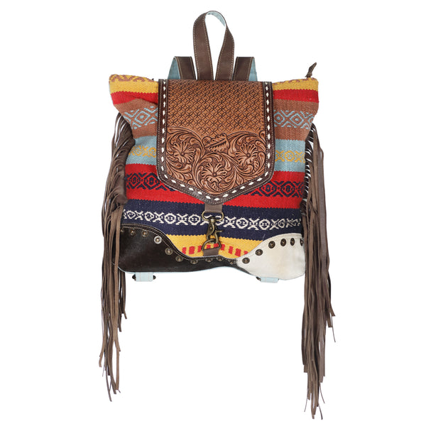 LC-KB603Backpack Upcycled Canvas Ladies Bag