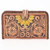ADBGA398 American Darling Braided Hand Tooled Genuine Leather Clutch Bag