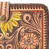 ADBGA398 American Darling Braided Hand Tooled Genuine Leather Clutch Bag