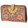 ADBGA398 American Darling Braided Hand Tooled Genuine Leather Clutch Bag