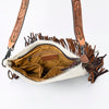 ADBGS192 Cowhide Large Crossbody Bag with Tooled Strap & Fringe - Western Rodeo Purse