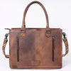 ADBG230 American Darling Western Tote Bag - Handcrafted Hair-On Cowhide & Hand-Tooled Leather