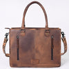 ADBG230 American Darling Western Tote Bag - Handcrafted Hair-On Cowhide & Hand-Tooled Leather