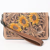 ADBG1189 American Darling Western Organizer Bag Hand Tooled Leather Saddle Blanket