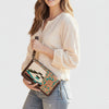 ADBG1189 American Darling Western Organizer Bag Hand Tooled Leather Saddle Blanket