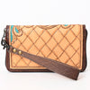 ADBG1189 American Darling Western Organizer Bag Hand Tooled Leather Saddle Blanket