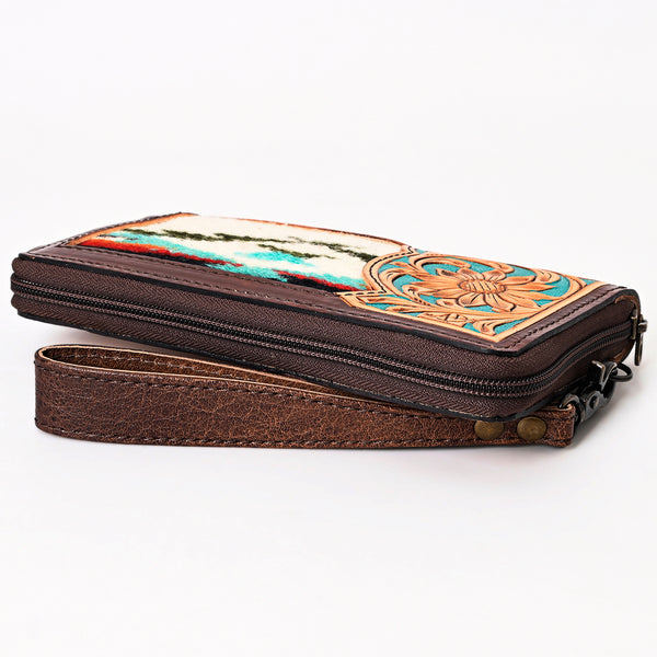 ADBG1189 American Darling Western Organizer Bag Hand Tooled Leather Saddle Blanket