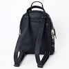 ADBGS156 Genuine Cowhide Leather Backpack with Hand-Tooled Floral Patch - Western Rodeo Style