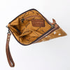ADBG344 American Darling Genuine Hair On Hide Pattern Leather Western Wristlet