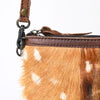 ADBGS142 Mini Crossbody - Hair-On Leather Fringe Bag with Removable Strap