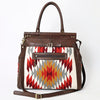 ADBGA400 American Darling Hand Woven Saddle Blanket Genuine Leather Tote Bag