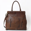 ADBGA400 American Darling Hand Woven Saddle Blanket Genuine Leather Tote Bag