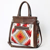 ADBGA400 American Darling Hand Woven Saddle Blanket Genuine Leather Tote Bag