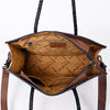 ADBG1158 American Darling Floral Tooled Leather Tote -Western Crossbody Bag