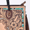 ADBG1158 American Darling Floral Tooled Leather Tote -Western Crossbody Bag