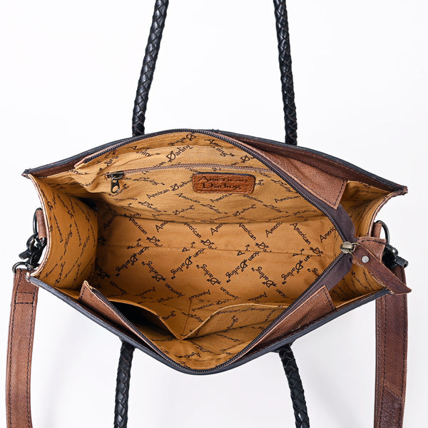 ADBG1158 American Darling Floral Tooled Leather Tote -Western Crossbody Bag