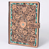 ADBG1040 American Darling Hand-Tooled Floral Genuine Leather Western Portfolio Bag