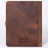 ADBG1040 American Darling Hand-Tooled Floral Genuine Leather Western Portfolio Bag