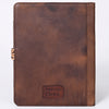 ADBG1040 American Darling Hand-Tooled Floral Genuine Leather Western Portfolio Bag