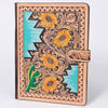 ADBG1040 American Darling Hand-Tooled Floral Genuine Leather Western Portfolio Bag