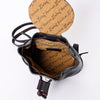 LC-ADBGZ746 Brown Leather Mini Backpack with Tooled Flap - Western Cowgirl Daypack