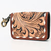 ADBGA406 American Darling Hand Tooled Floral Carved Genuine Leather Card-Holder