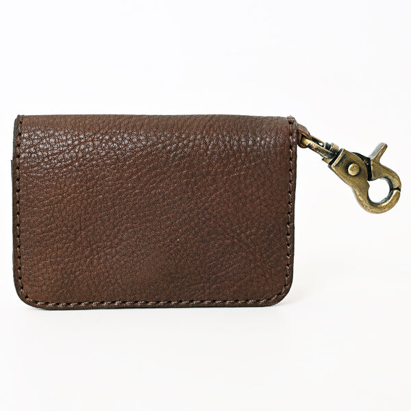 ADBGA407 American Darling Hand Tooled Floral Carved Genuine Western Leather Key Ring